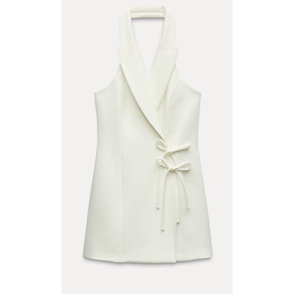 Zara Pants - Nwt- Zara WRAP JUMPSUIT WITH TIES